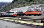FS E 656 248 und DB 194 und ÖBB 1044 in der Brenner-Station am 01.08.1982.