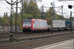 CFL 4020 fuhr mit einen intermodal am 26.10.13 durch hh-harburg