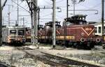 CFL Triebwagen 251 und 3606 und weitere in Luxemburg im September 1992.