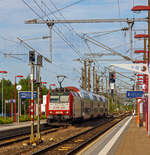 Die CFL 4019 (91 82 000 4019-7 L-CFL) erreicht mit einem Doppelstockzug, als RB von Luxembourg (Luxemburg Stadt / Lëtzebuerg) über Esch-sur-Alzette (Esch an der Alzette) nach Rondange (Rodingen), am 16 Juni 2013 beim Halt im Bahnhof Pétange (deutsch Petingen / luxemburgisch Péiteng). Im Jahr trug sie Werbung für die Dampflok CfL 5519 (www.5519.lu).