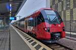 CFL Triebzüge 2203 nach der Ankunft im Bahnhof Mersch, nachdem der Lokführer umgestiegen ist geht die Fahrt zurück nach Petange (Hans) 19.12.2023