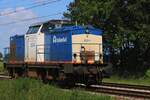Volker Rail 203-4 passiert solo Hulten am 5 Juni 2024.