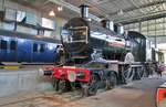 Ex-NS 2104 steht am 12 März 2014 in Utrecht ins Niederländisches Staatseisenbahn Museum.