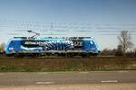 Am 30 M�rz 2021 durchfahrt LTE 186 944 mit der Mannheim/W�rth KLV Boxtel.