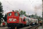 ÖBB Verschiebelok 2067 026 ist am 30 mai 2004 anwesend beim Bahnhofsfest  40 Jahre ÖGEG  in Salzburg-Itzling. ÖGEGs Umzug nach Ampflwang ist schön begonnen, wird in 2006 vollendet sein.