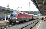 ÖBB 1116 215 Railjet in Kufstein am 12.08.2022.
