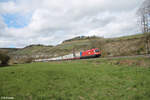 1116 280 mit dem ekol Wechselpritschen Zug bei Himmelstadt. 28.03.24