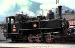 Zillertalbahn Schmalspur 760 mm  Lok Nr.3 Typ C1' t Fabrik Nr. 4780 in Jenbach am 16.08.1978.