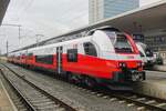 ÖBB 4744 001 steht am 28 Augustus 2021 in Linz Hbf.