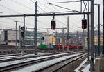 Noch im Outlook der Rail&Sea Logistics GmbH (Seekirchen am Wallersee), aber nun an die ÖBB-Produktion GmbH vermietete SIEMENS Vectron MS 6193 193 (91 80 6193 273-0 D-ELOC) der ELL - European Locomotive Leasing (Wien) fährt am 15 Januar 2025 mit einem kurzen Rail Cargo MOBILER Multitainer Zug (2 achtachsige Drehgestell-Containertragwagen-Einheiten) durch den Hauptbahnhof Salzburg in Richtung Osten. 

Die Vectron MS wurde 2016 von Siemens Mobilitiy in München-Allach unter der Fabriknummer 22034 gebaut. Sie wurde in der Variante MS A17 ausgeführt und hat so die Zulassungen für Deutschland, Österreich, Polen, Tschechien, die Slowakei, Ungarn, Rumänien, Slowenien, Kroatien und Bulgarien (D-A-PL-CZ-SK-H-RO-SL-HR-BG).  

So besitzt die Variante MS A17 folgende Zugsicherungssysteme: ETCS BaseLine 3, sowie für Deutschland (PZB90 / LZB80 (CIR-ELKE I)), für Österreich (ETCS Level 1 mit Euroloop, ETCS Level 2, PZB90 / LZB80), für Polen (SHP, für Tschechien und Slowakei (LS (Mirel)), für Ungarn (ETCS Level 1, EVM (Mirel)), sowie für Rumänien, Slowenien und Kroatien (PZB90).
