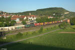 193 258-1 zieht mit einem ECS-Containerzug durch Retzbach-Zellingen.