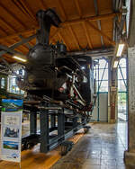 Die kohlegefeuerte Zahnraddampflokomotive SKGLB Z3 „Erika“ der Schafbergbahn, ex SKGB 999.103 „Erika“, ex BB Z3, ex BB 999.103 „Erika“ am 11.09.2022 in der