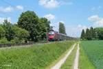 Nachschuss auf 1116 204 als RJ 67 Mnchen nach Budapest bei Freising.