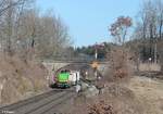 G1700.03 mit dem 45392 1800T Holzzug Cheb - Regensburg bei Reuth bei Erbendorf.