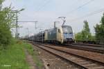 1216 950 mit NISSAn Autotransportzug in Regensburg Ost 09.05.13