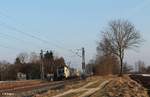 ES 64 U2 068 und ein Vectron ziehen einen Wechselpritschenzug bei Moosham.