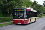 Postbus MAN NM 223 kurz vor der Endstation Gmunden Rosenkranz/OKA-Siedlung.