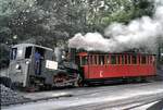 Zahnradbahn Lok Primel Nr. 999.104 in St.Wolfgang am 20.06.1981.