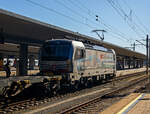Die an die SBB Cargo International AG vermietete Siemens Vectron MS - 193 139  Monte Rosa  (91 80 6193 139-3 D-Rpool) der Railpool GmbH (Mnchen) fhrt am 04 April 2025, mit einem leeren
