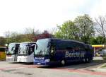 MERCEDES BENZ TRAVEGO Bluetec Euro 6 von Berchtold aus Deutschland im April 2014 in Krems.