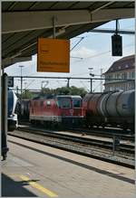 In Singen wartet eine SBB Re 4/4 II auf neuen Aufgaben.