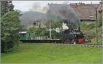 Les chemin de fer disparus - Die verschwundenen Bahnen (Zell - Todtnau 1889 1967) - Die SEG G 2x 2/2 105 der Blonay - Chamby Bahn hat mit ihrem Güterzug 10573 Blonay verlassen und dampft nun in