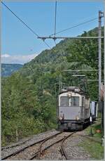 Les chemins de fer disparus - Die verschwundenen Bahnen (LLB 1915- 1967) Der Leuk Leukerbad Bahn Triebwagen mit der Anschrift ABDeh 2/4 N° 10 erreicht Chamby.