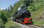 Die SEG G 2x 2/2 105 der Blonay Chamby Bahn ist kurz nach Chamby mit ihrem Dampfzug auf dem Weg nach Chaulin. 

21. Juni 2026