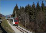 Bei Lessoc ist ein TPF SURF auf dem Weg nach Montbovon.