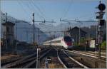 Ein SBB ETR 610 erreicht als EC von Milano nach Basel Domoosola.
