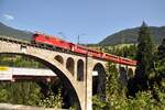 RhB Ge 4/4 II Nr.628 auf der Solisbrücke am 15.08.2009.