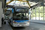 (279'949) - LBB Susten - Nr. 2/VS 38'002 - Setra am 6. September 2025 in Leukerbad, Busbahnhof
