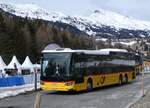 (272'409) - PostAuto Graub�nden - GR 85'630/PID 12'107 - Scania am 22. Februar 2025 in Lantsch/Lenz, Biathlon-WM