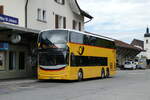 (279'539) - PostAuto Ostschweiz - SG 445'309/PID 11'036 - Alexander Dennis (ex CarPostal Ouest NE 154'830; ex PostAuto Ostschweiz SG 445'309) am 29. August 2025 beim Bahnhof Nesslau-Neu St. Johann