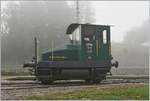 Spitzmaus in Grün und mit UIC Nummer: der CTVJ Tm I 102 (UIC 98 85 5230 320-4) steht in Le Pont.