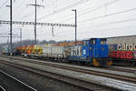 Die 98 85 5837 817-6 der SCHWEIZER SALINEN AG anlsslich einer Rangierfahrt in Mhlin am 24. Januar 2019. Ab dem Bahnhof Mhlin verfgt die SALINE ROBOURG ber einen eigenen Gleisanschluss.
Foto: Walter Ruetsch  