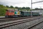 VHE Tm 9527 steht am 19 Mai 2026 in Huttwil abgestellt.