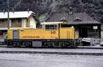 RhB Gmf 4/4 Nr242 in Zernez am 26.06.1993.