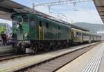 SBB Historic 10217 steht mit deren pendelzug ins Bahnhof von Olten am 21 Mai 2022.