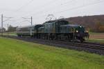 SBB HISTORIC: Extrazug mit der Ce6/8 lll 14305 und dem AS 2802 bei Herzogenbuchsee am 15.