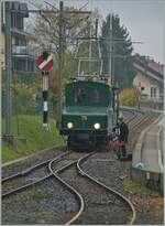 La DER 2021 du Blonay-Chamby - Die +GF+ Ge 4/4 75 rangiert in Blonay.