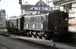 SBB De 4/4 Nr.1679 und Ae 3/5 Nr.10 905 in Rorschach Hafen am 06.09.1988.