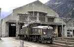 SBB Be 6/8 Nr.14 305 beim Jubiläum 100 Jahre Gotthard in Erstfeld am 22.09.1981.