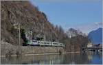 Die 1966 gebaute BLS Re 4/4 501 erreicht ihrem RE 4068 von Zweisimmen kommend ihr Ziel Interlaken Ost.