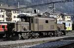 RhB Ge 6/6 I Nr.411 in Samedan im August 1990.