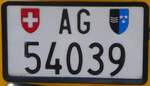 (276'170) - Nummernschild - AG 54'039 - am 1.