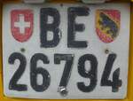 (218'008) - Nummernschild - BE 26'794 - am 14.