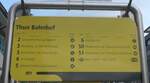 (225'752) - STI-Haltestellenschild - Thun, Bahnhof - am 6.