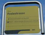 (231'051) - STI-Haltestellenschild - Thun, Freiestrasse - am 5.