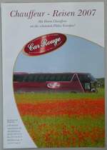 (254'837) - Car Rouge - Chauffeur-Reisen 2007 am 5.